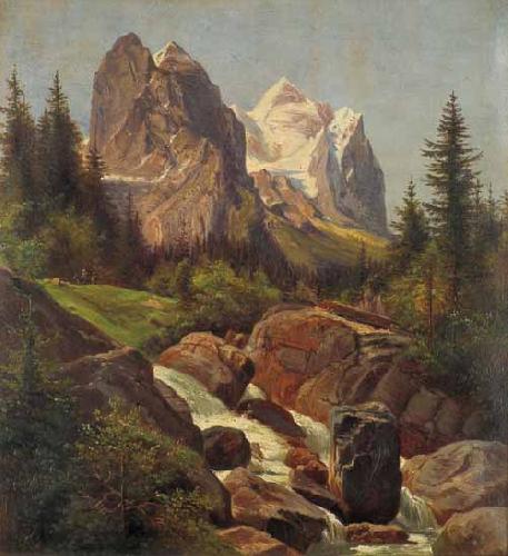 Friedrich Paul Nerly Wellhorn und Wetterhorn China oil painting art